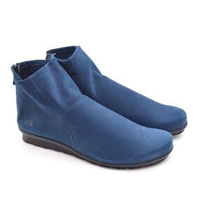 Arche Baryky Blue Nubuck Back Zip Booties 37 New